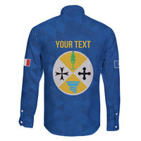 Personalized Italy Calabria Family Matching Long Sleeve Bodycon Dress and Hawaiian Shirt Inspiration Flags Style