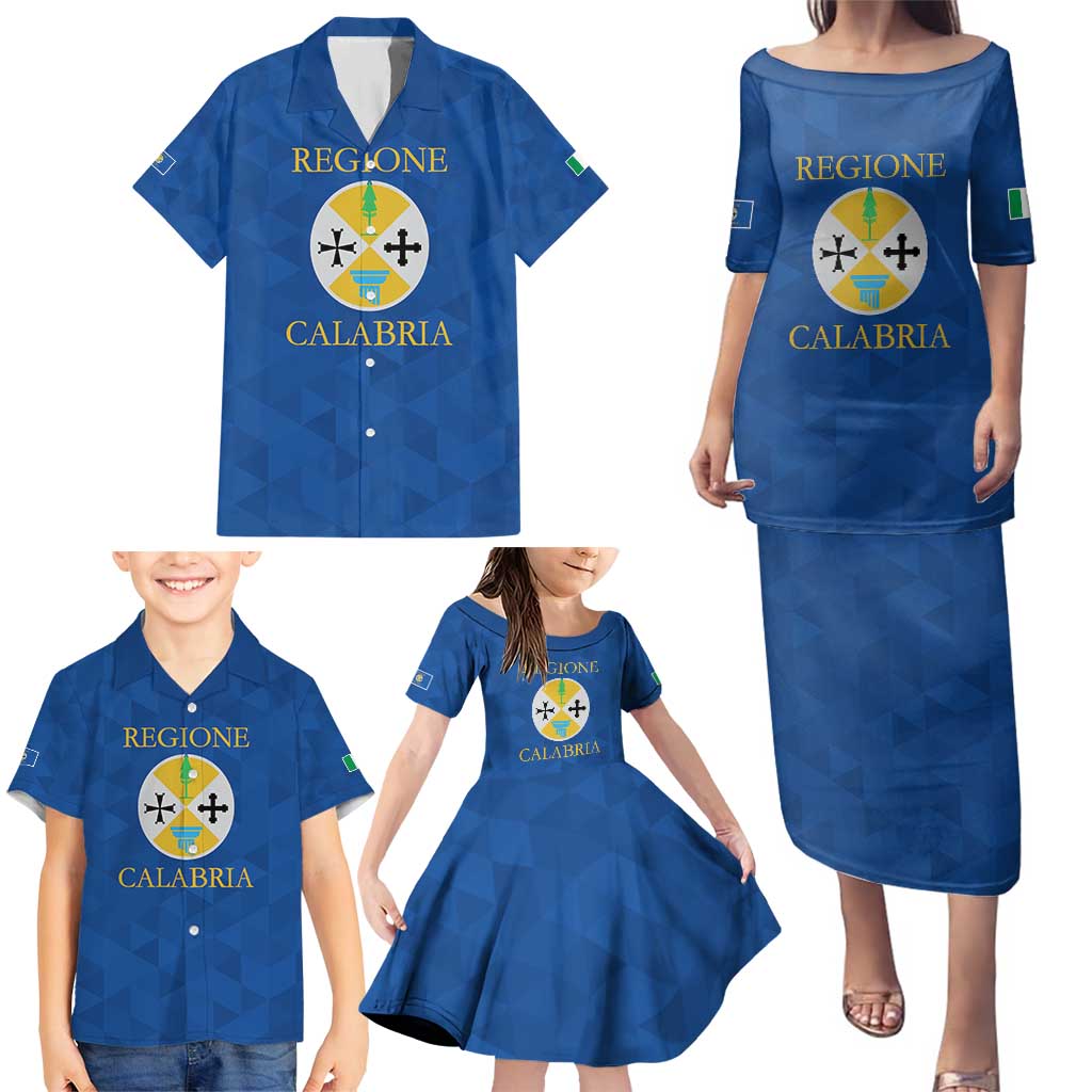 Personalized Italy Calabria Family Matching Puletasi and Hawaiian Shirt Inspiration Flags Style