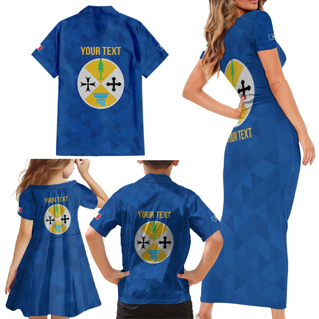 Personalized Italy Calabria Family Matching Short Sleeve Bodycon Dress and Hawaiian Shirt Inspiration Flags Style