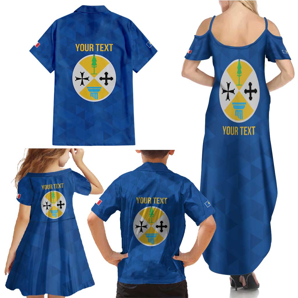 Personalized Italy Calabria Family Matching Summer Maxi Dress and Hawaiian Shirt Inspiration Flags Style