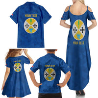 Personalized Italy Calabria Family Matching Summer Maxi Dress and Hawaiian Shirt Inspiration Flags Style