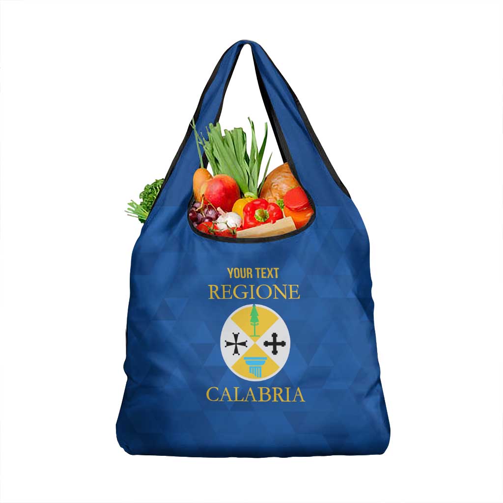 Personalized Italy Calabria Grocery Bag Inspiration Flags Style