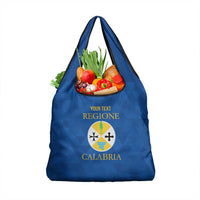 Personalized Italy Calabria Grocery Bag Inspiration Flags Style