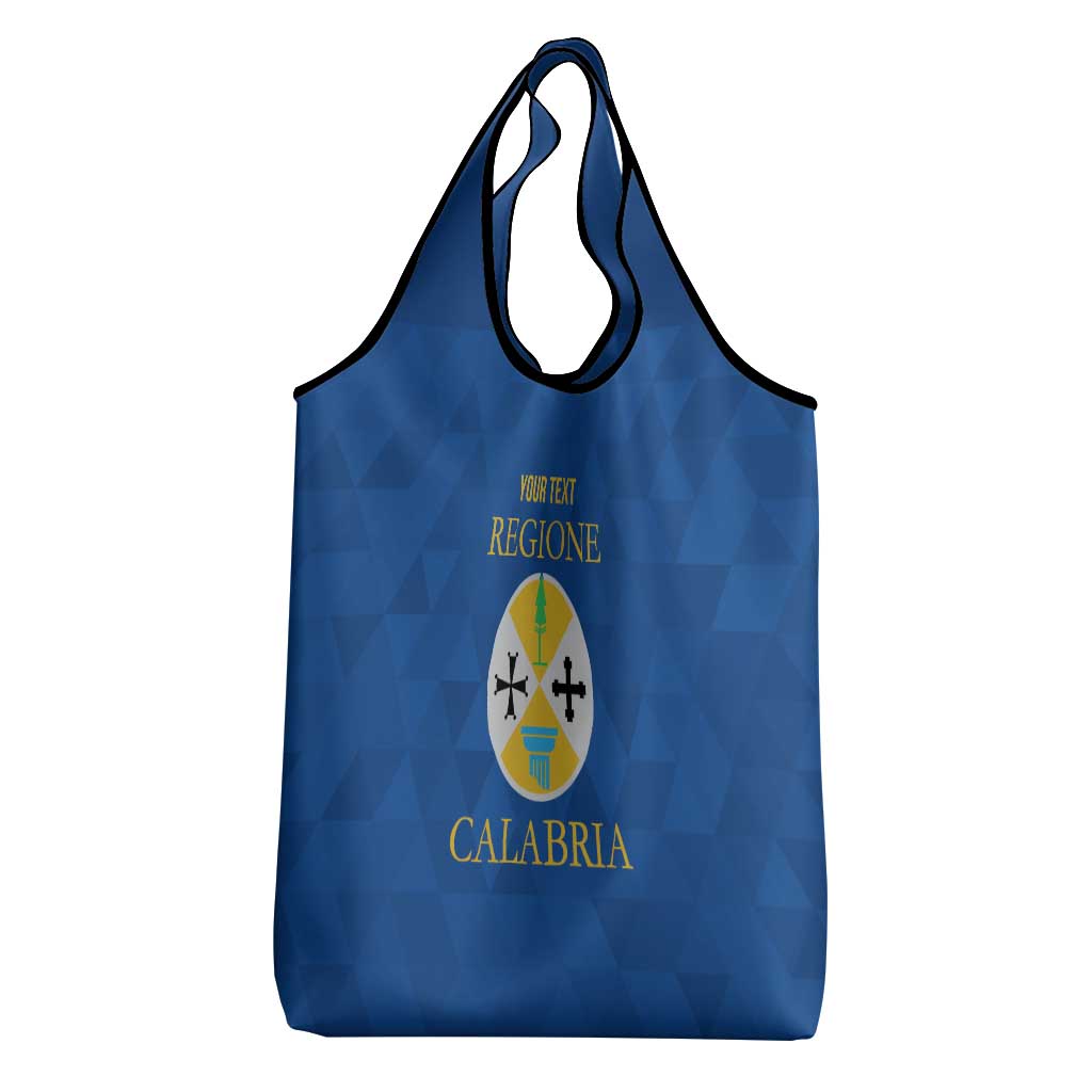 Personalized Italy Calabria Grocery Bag Inspiration Flags Style
