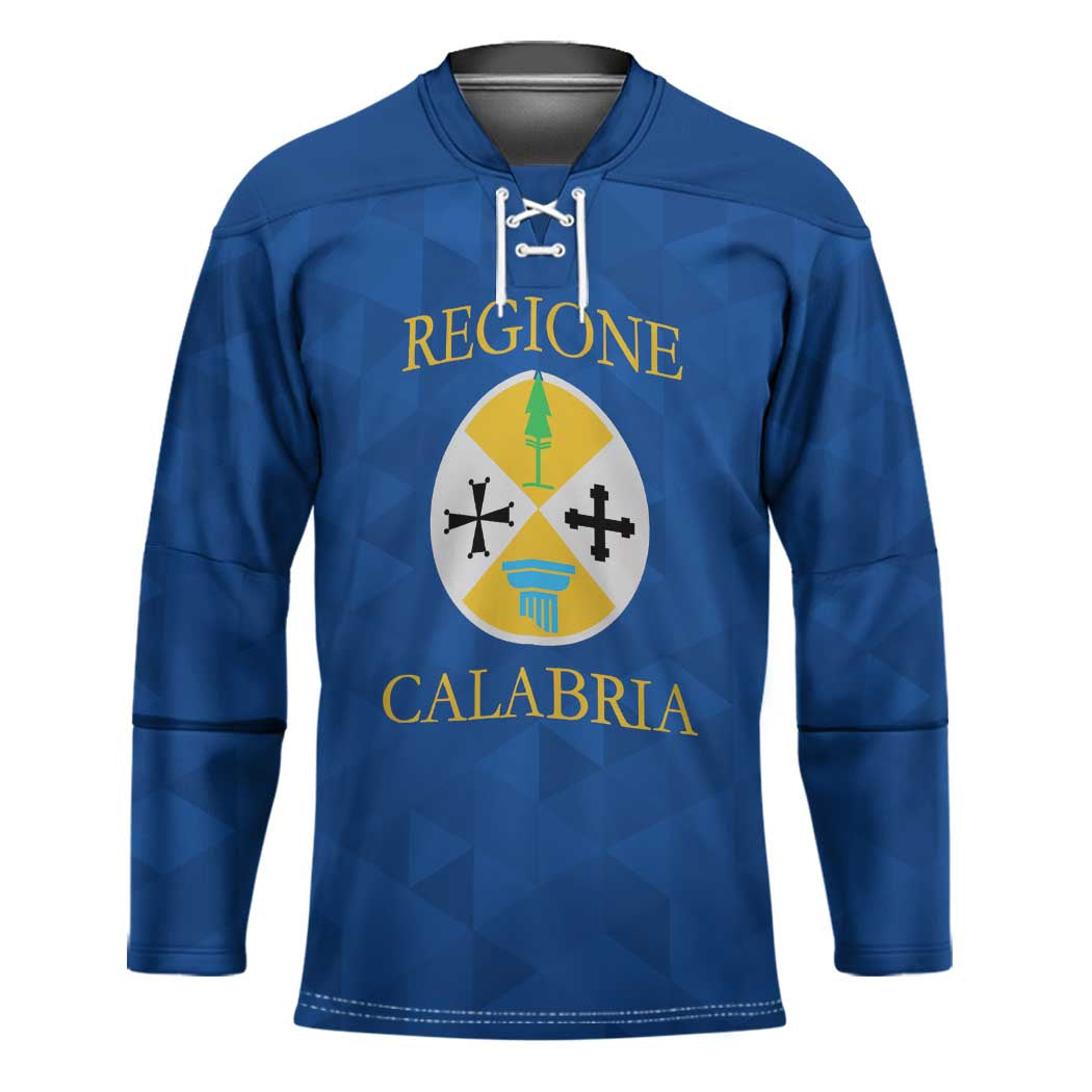 Personalized Italy Calabria Hockey Jersey Inspiration Flags Style - Wonder Print Shop