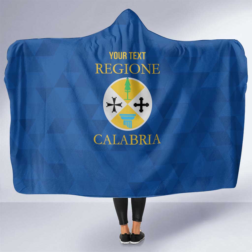 Personalized Italy Calabria Hooded Blanket Inspiration Flags Style