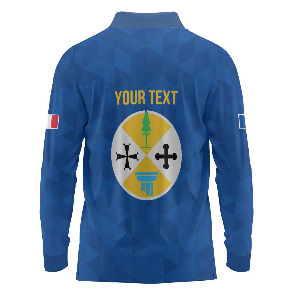 Personalized Italy Calabria Long Sleeve Polo Shirt Inspiration Flags Style