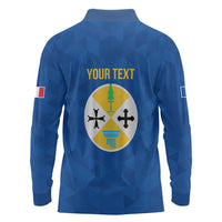 Personalized Italy Calabria Long Sleeve Polo Shirt Inspiration Flags Style