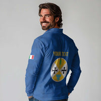 Personalized Italy Calabria Long Sleeve Polo Shirt Inspiration Flags Style
