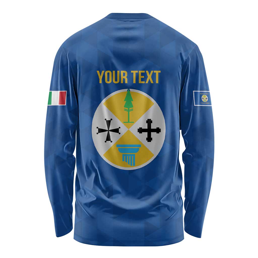 Personalized Italy Calabria Long Sleeve Shirt Inspiration Flags Style