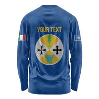 Personalized Italy Calabria Long Sleeve Shirt Inspiration Flags Style