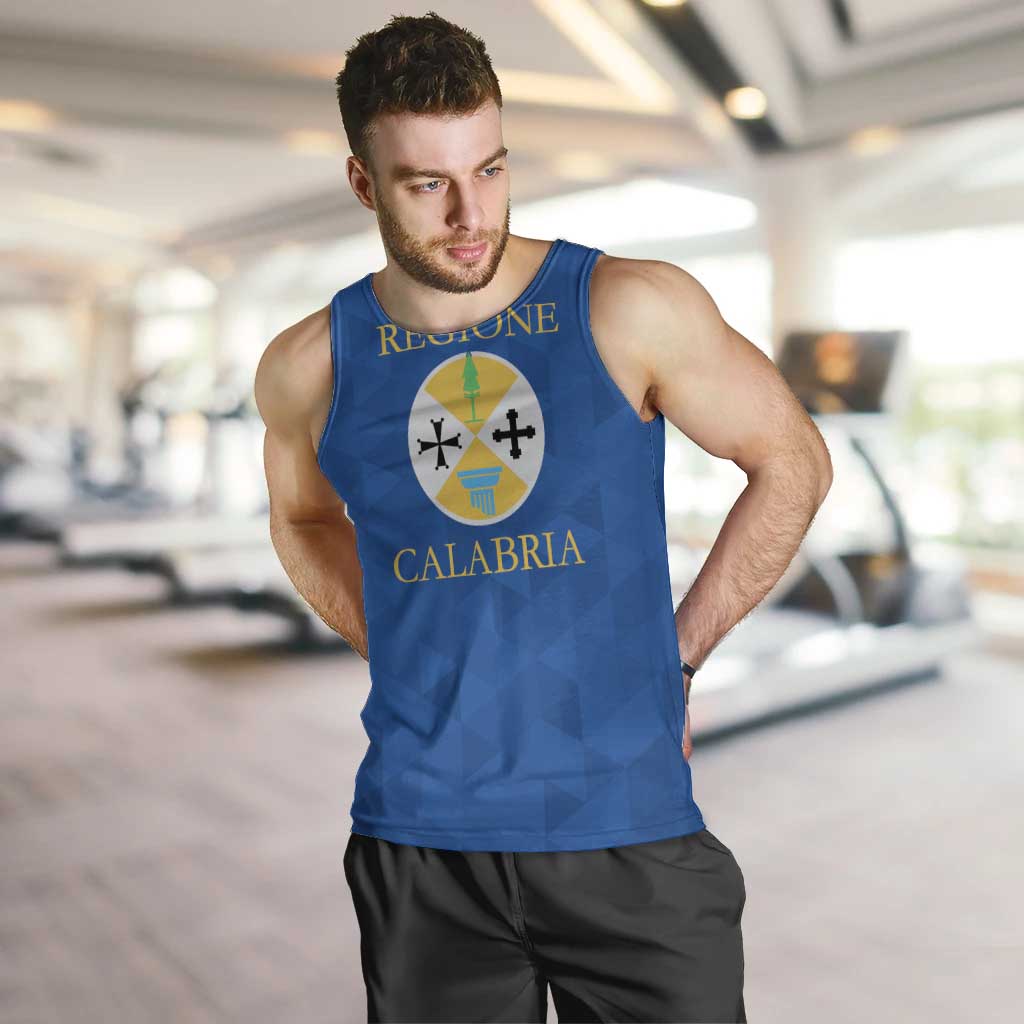 Personalized Italy Calabria Men Tank Top Inspiration Flags Style