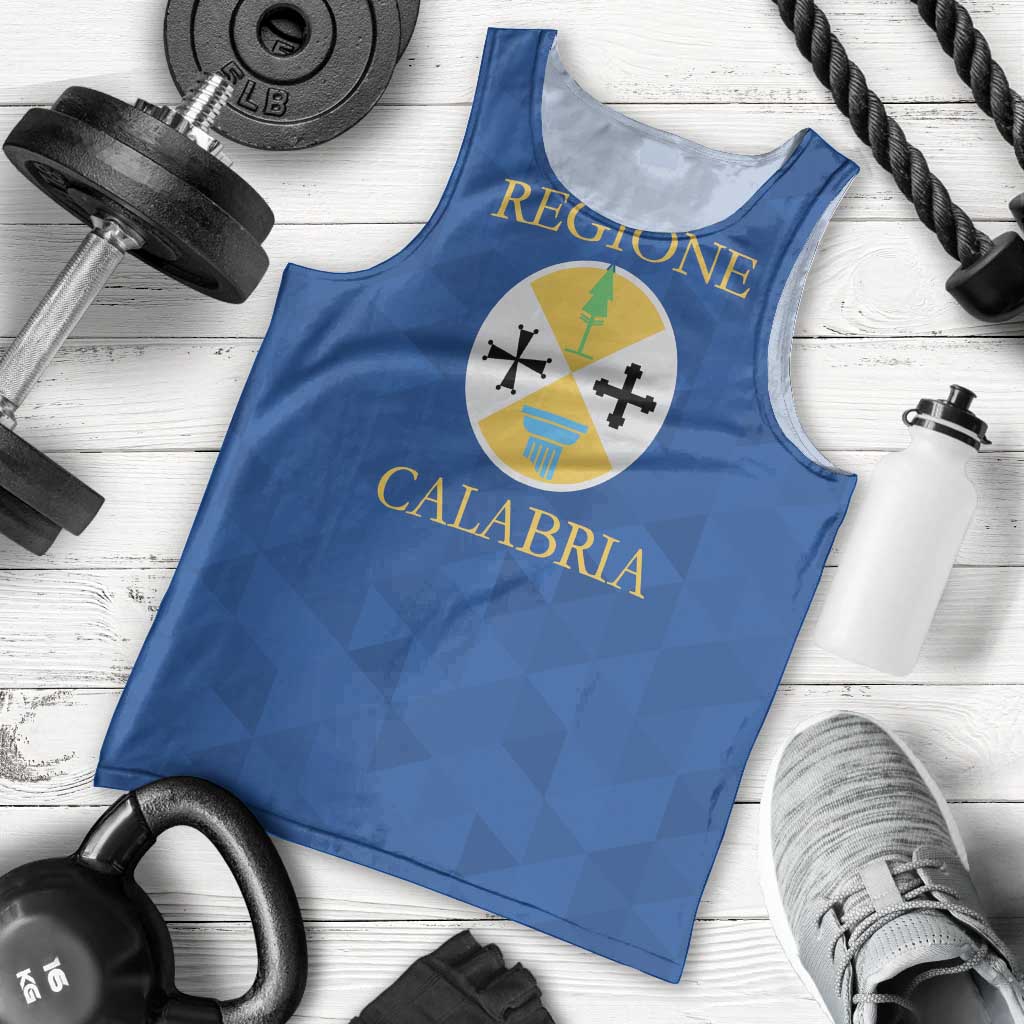 Personalized Italy Calabria Men Tank Top Inspiration Flags Style