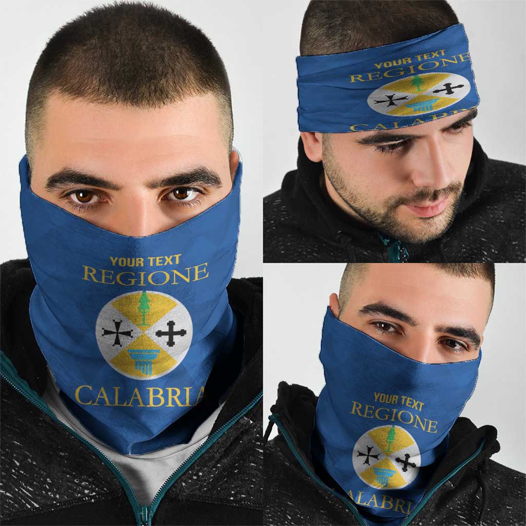 Personalized Italy Calabria Neck Gaiter Inspiration Flags Style - Wonder Print Shop