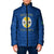 Personalized Italy Calabria Padded Jacket Inspiration Flags Style - Wonder Print Shop