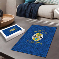 Personalized Italy Calabria Puzzle Inspiration Flags Style - Wonder Print Shop
