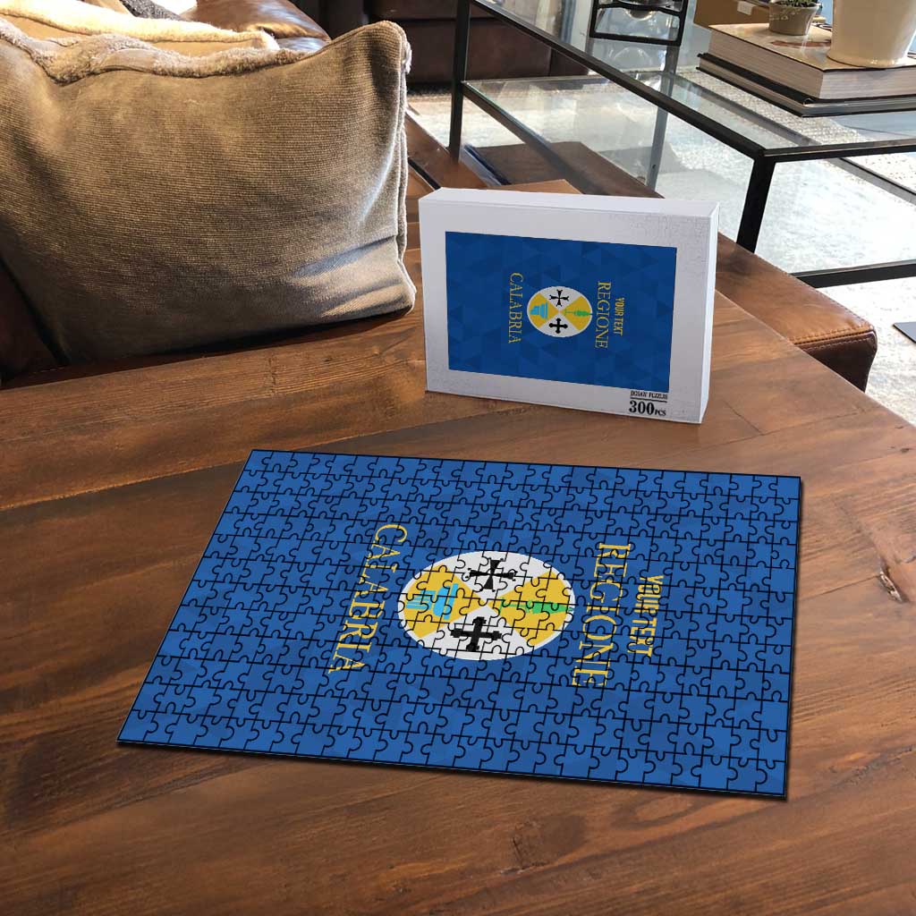 Personalized Italy Calabria Puzzle Inspiration Flags Style - Wonder Print Shop