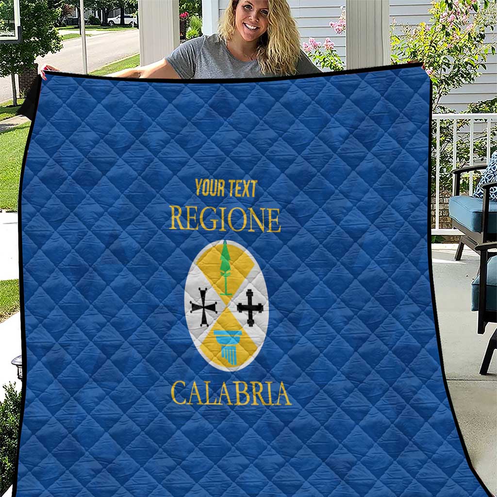 Personalized Italy Calabria Quilt Inspiration Flags Style