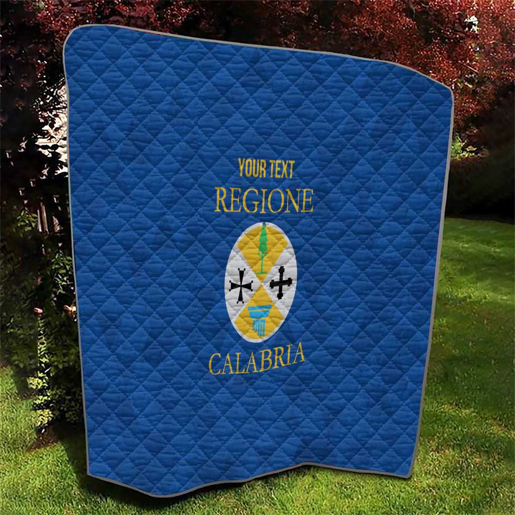 Personalized Italy Calabria Quilt Inspiration Flags Style