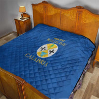 Personalized Italy Calabria Quilt Inspiration Flags Style