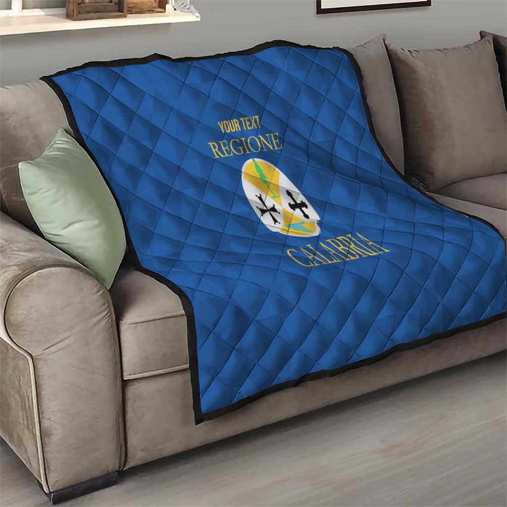 Personalized Italy Calabria Quilt Inspiration Flags Style