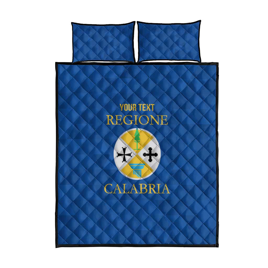 Personalized Italy Calabria Quilt Bed Set Inspiration Flags Style