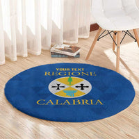 Personalized Italy Calabria Round Carpet Inspiration Flags Style