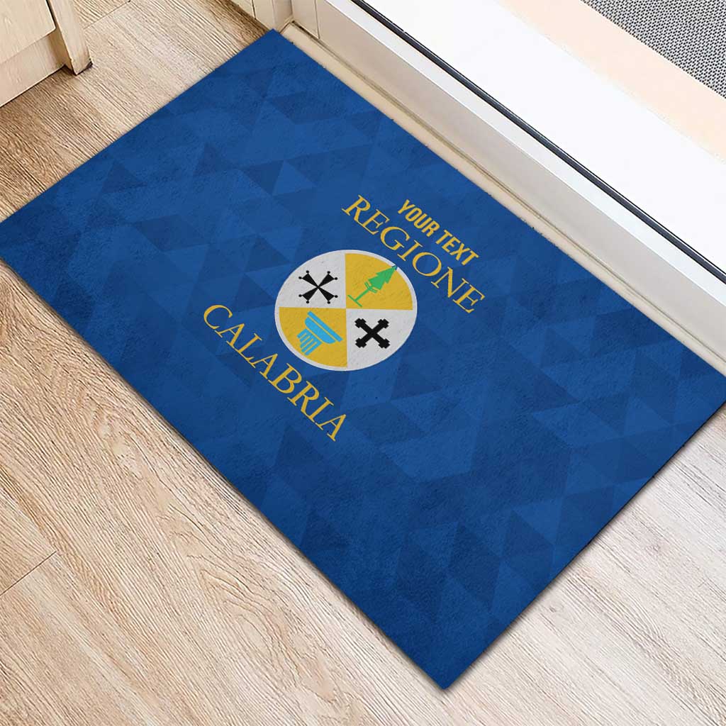 Personalized Italy Calabria Rubber Doormat Inspiration Flags Style