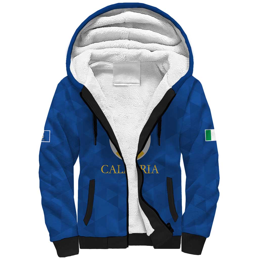 Personalized Italy Calabria Sherpa Hoodie Inspiration Flags Style