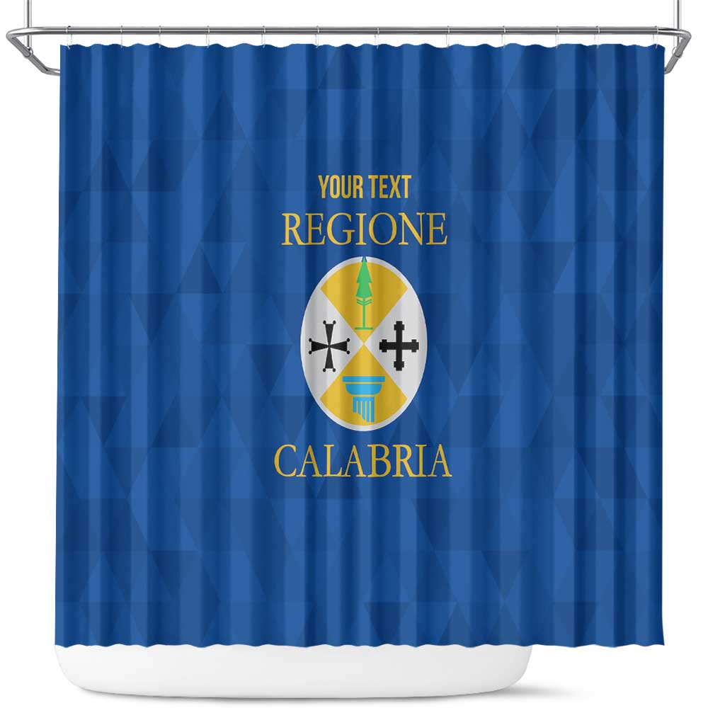 Personalized Italy Calabria Shower Curtain Inspiration Flags Style