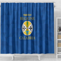 Personalized Italy Calabria Shower Curtain Inspiration Flags Style