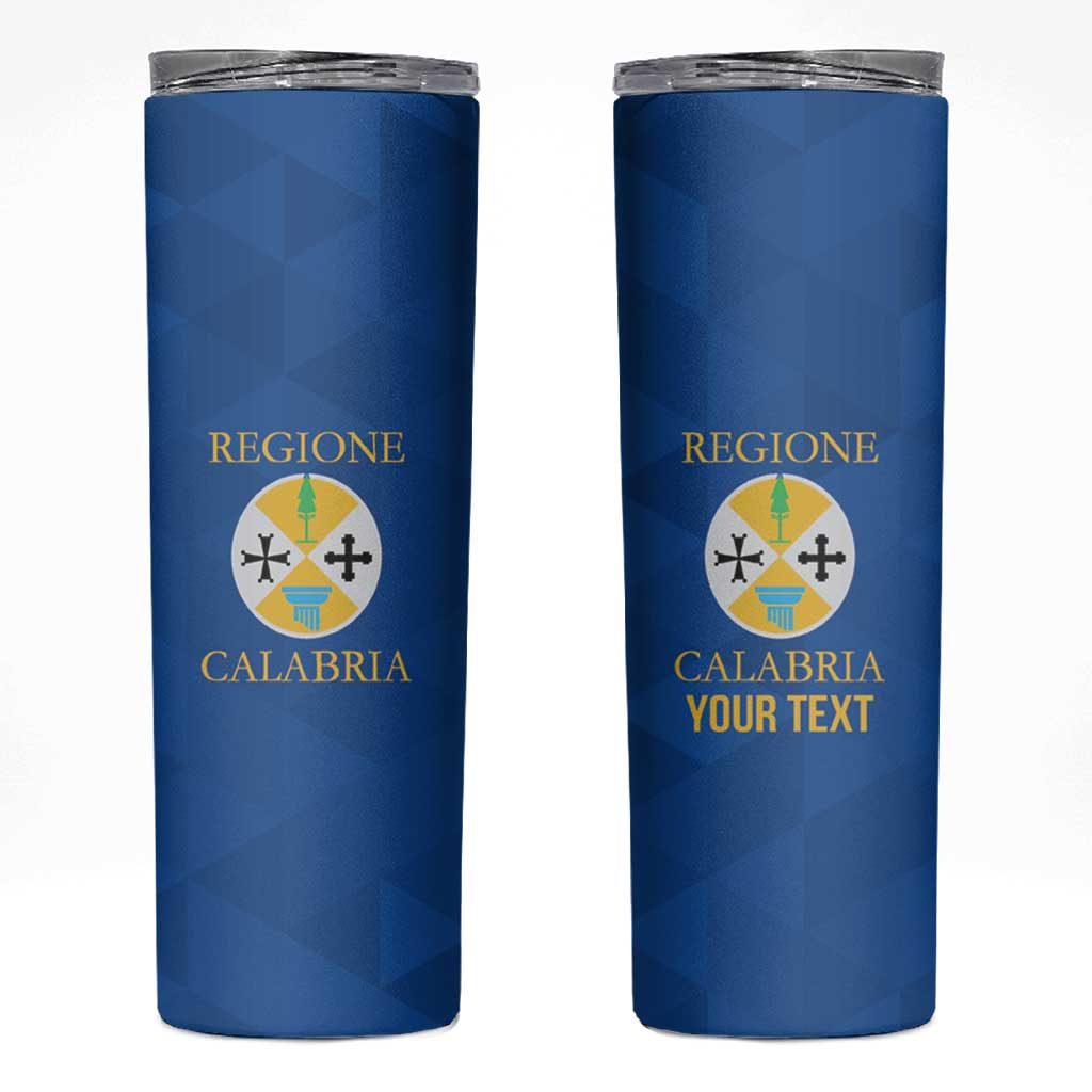 Personalized Italy Calabria Skinny Tumbler Inspiration Flags Style