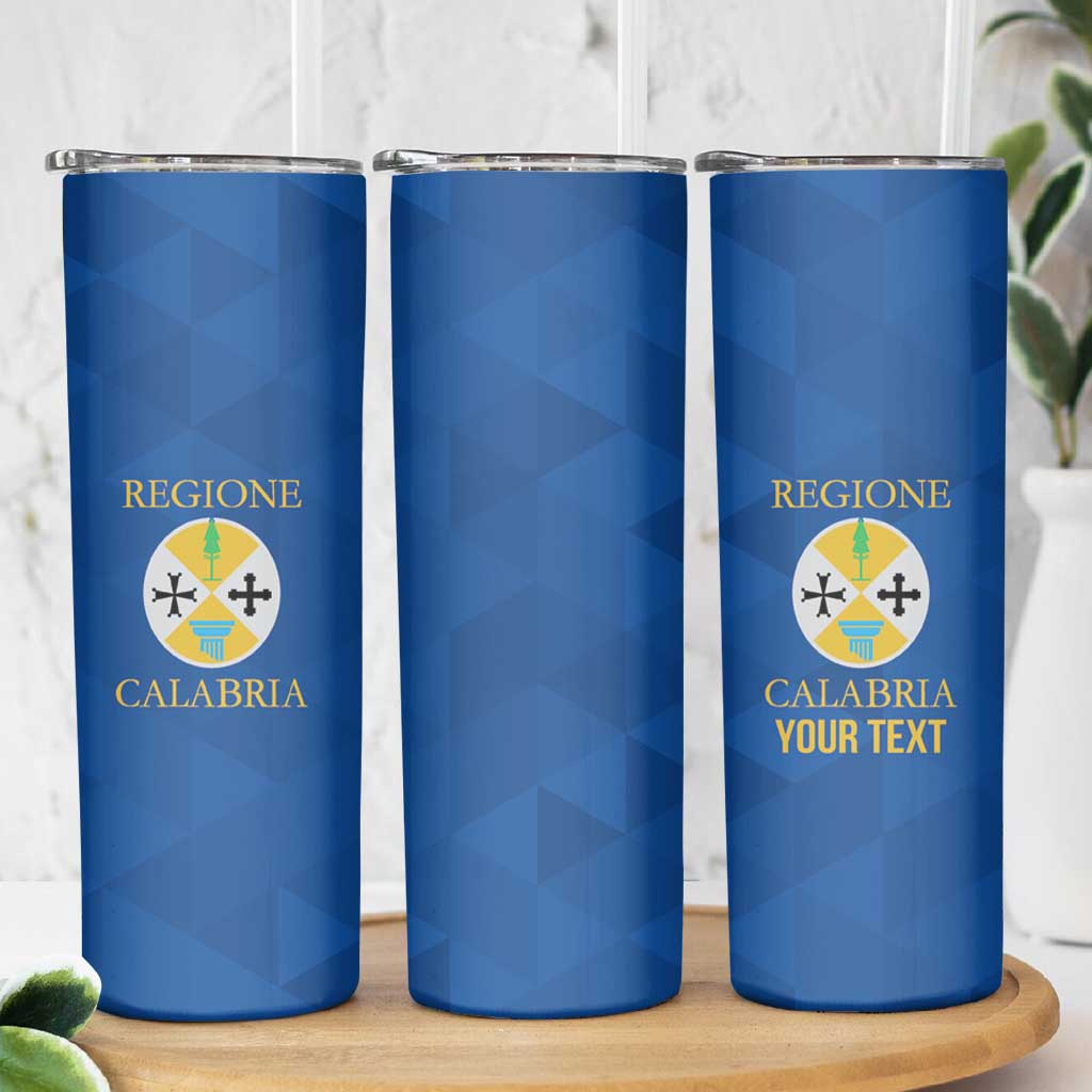 Personalized Italy Calabria Skinny Tumbler Inspiration Flags Style