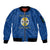 Personalized Italy Calabria Sleeve Zip Bomber Jacket Inspiration Flags Style