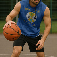 Personalized Italy Calabria Sleeveless Hoodie Inspiration Flags Style - Wonder Print Shop