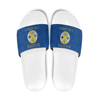 Personalized Italy Calabria Slide Sandals Inspiration Flags Style - Wonder Print Shop