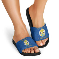 Personalized Italy Calabria Slide Sandals Inspiration Flags Style - Wonder Print Shop