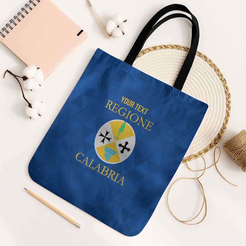 Personalized Italy Calabria Tote Bag Inspiration Flags Style - Wonder Print Shop