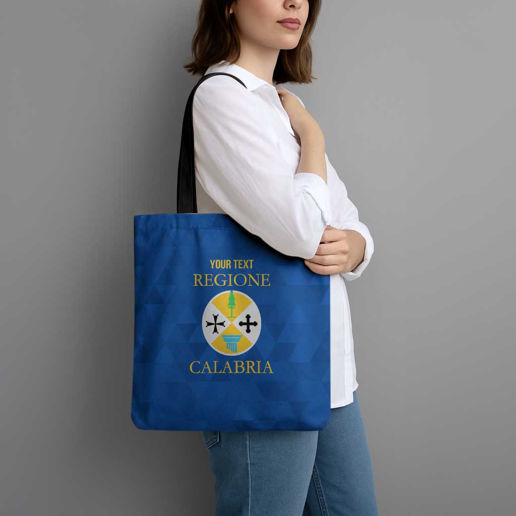 Personalized Italy Calabria Tote Bag Inspiration Flags Style - Wonder Print Shop