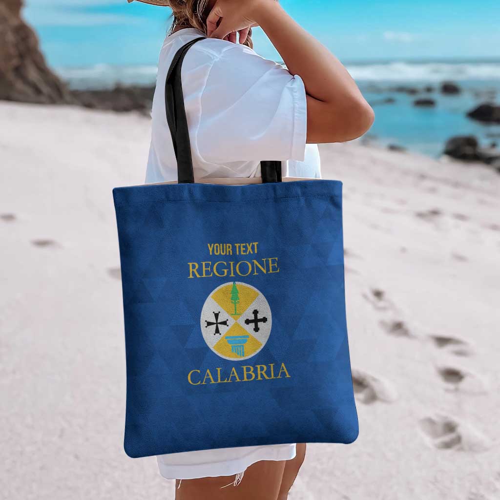 Personalized Italy Calabria Tote Bag Inspiration Flags Style - Wonder Print Shop