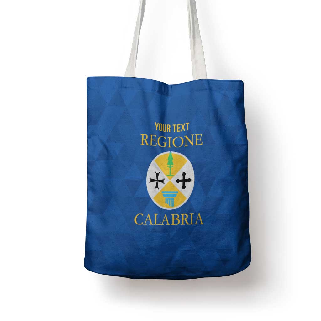 Personalized Italy Calabria Tote Bag Inspiration Flags Style - Wonder Print Shop