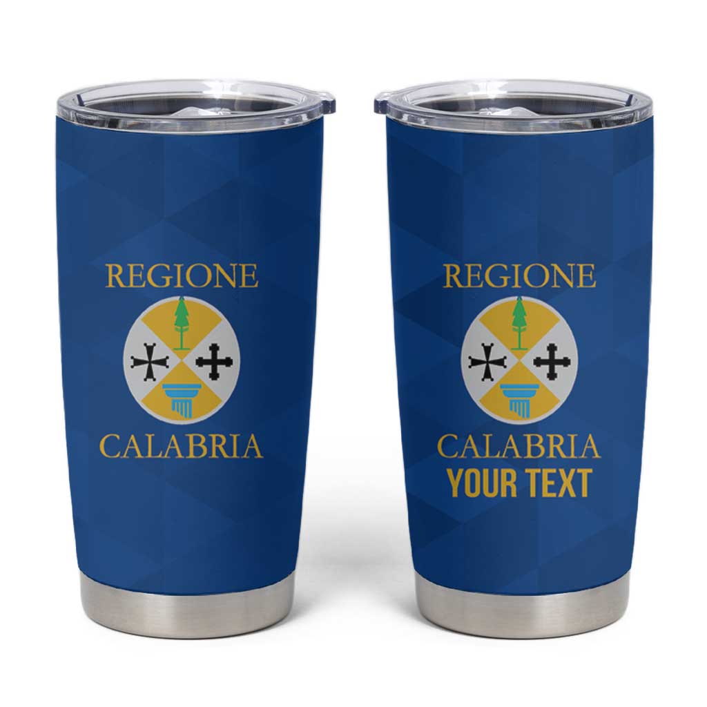 Personalized Italy Calabria Tumbler Cup Inspiration Flags Style
