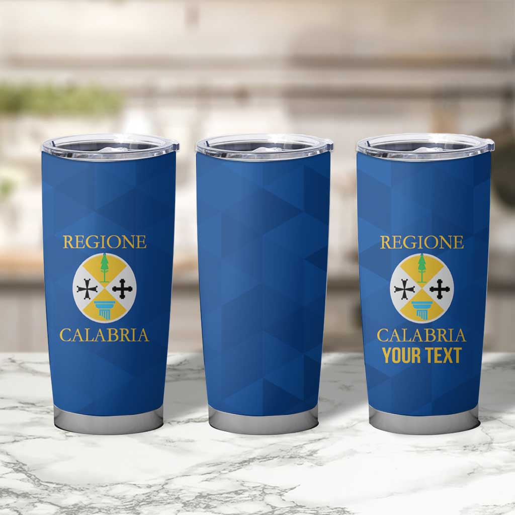 Personalized Italy Calabria Tumbler Cup Inspiration Flags Style