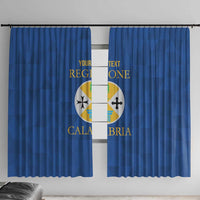 Personalized Italy Calabria Window Curtain Inspiration Flags Style