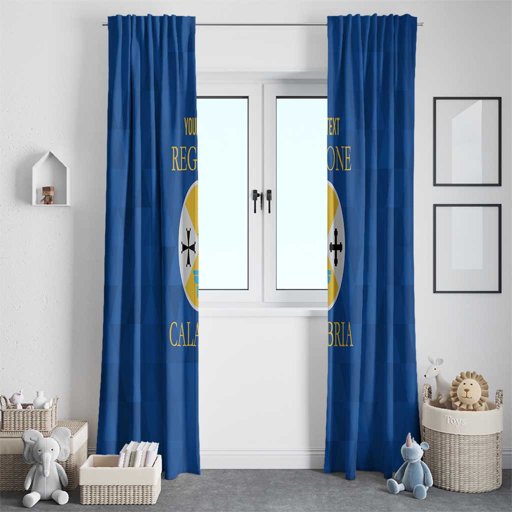 Personalized Italy Calabria Window Curtain Inspiration Flags Style