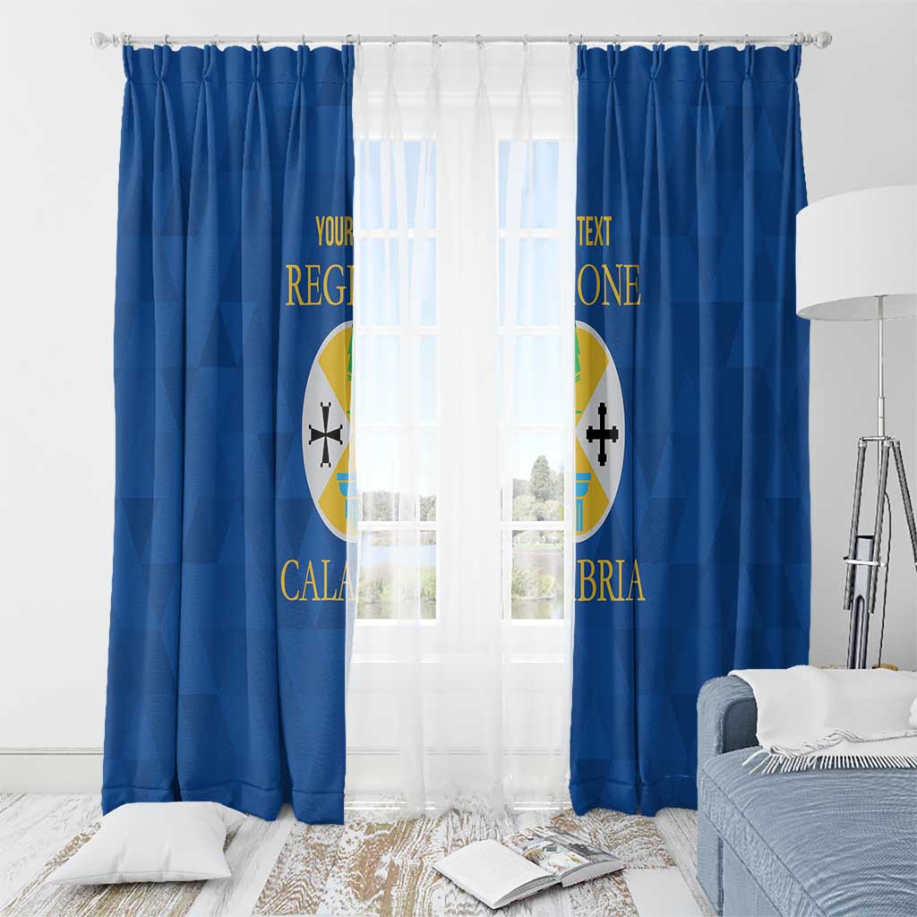 Personalized Italy Calabria Window Curtain Inspiration Flags Style