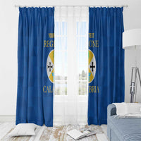 Personalized Italy Calabria Window Curtain Inspiration Flags Style