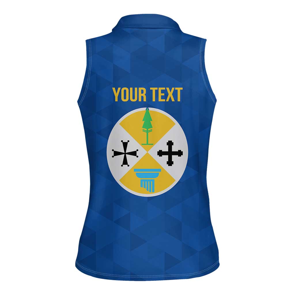 Personalized Italy Calabria Women Sleeveless Polo Shirt Inspiration Flags Style