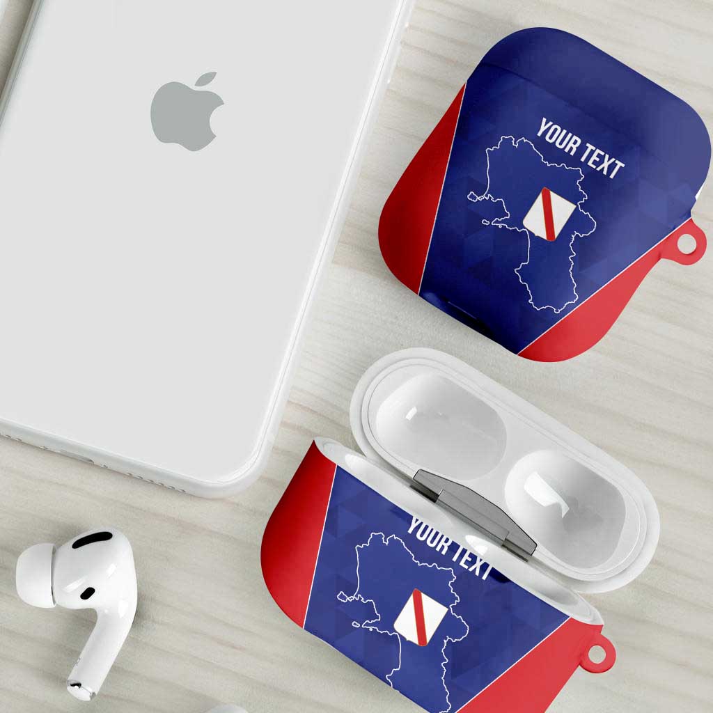 Personalized Italy Campania AirPods Case Inspiration Flags Style - Wonder Print Shop