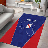 Personalized Italy Campania Area Rug Inspiration Flags Style
